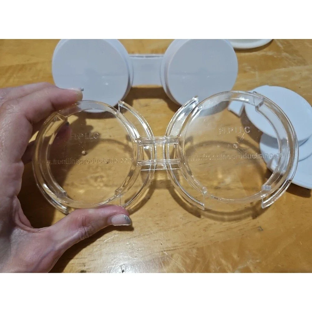 Set of 4 Vintage Tupperware Hamburger Keepers #882 W/ Lid, Press & Slider Press